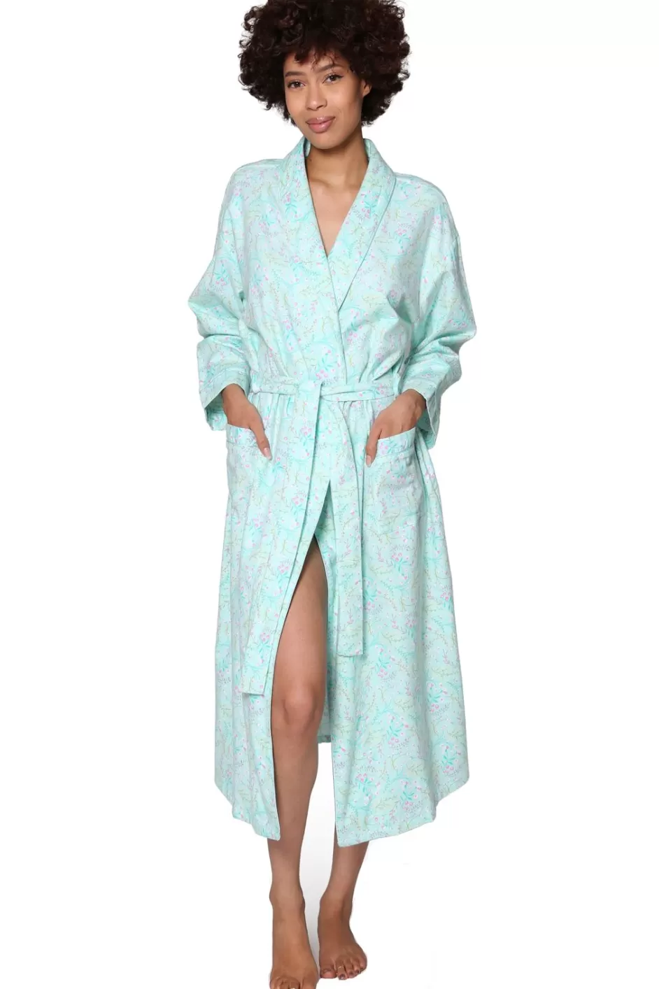 Store Flannel Floral Robe Robes