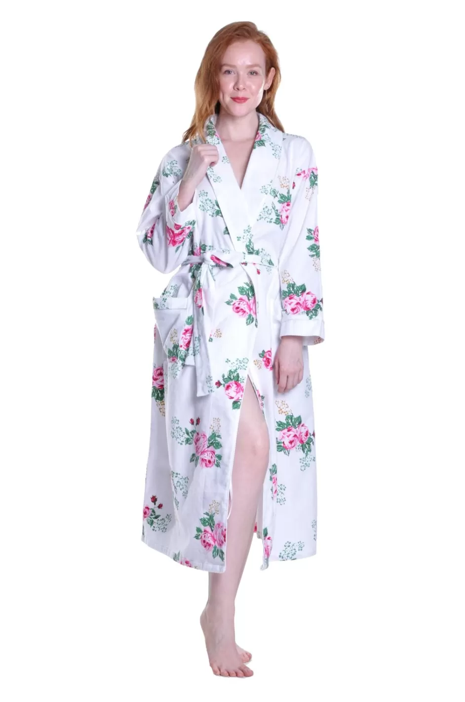 Fashion Flannel Floral Robe Robes