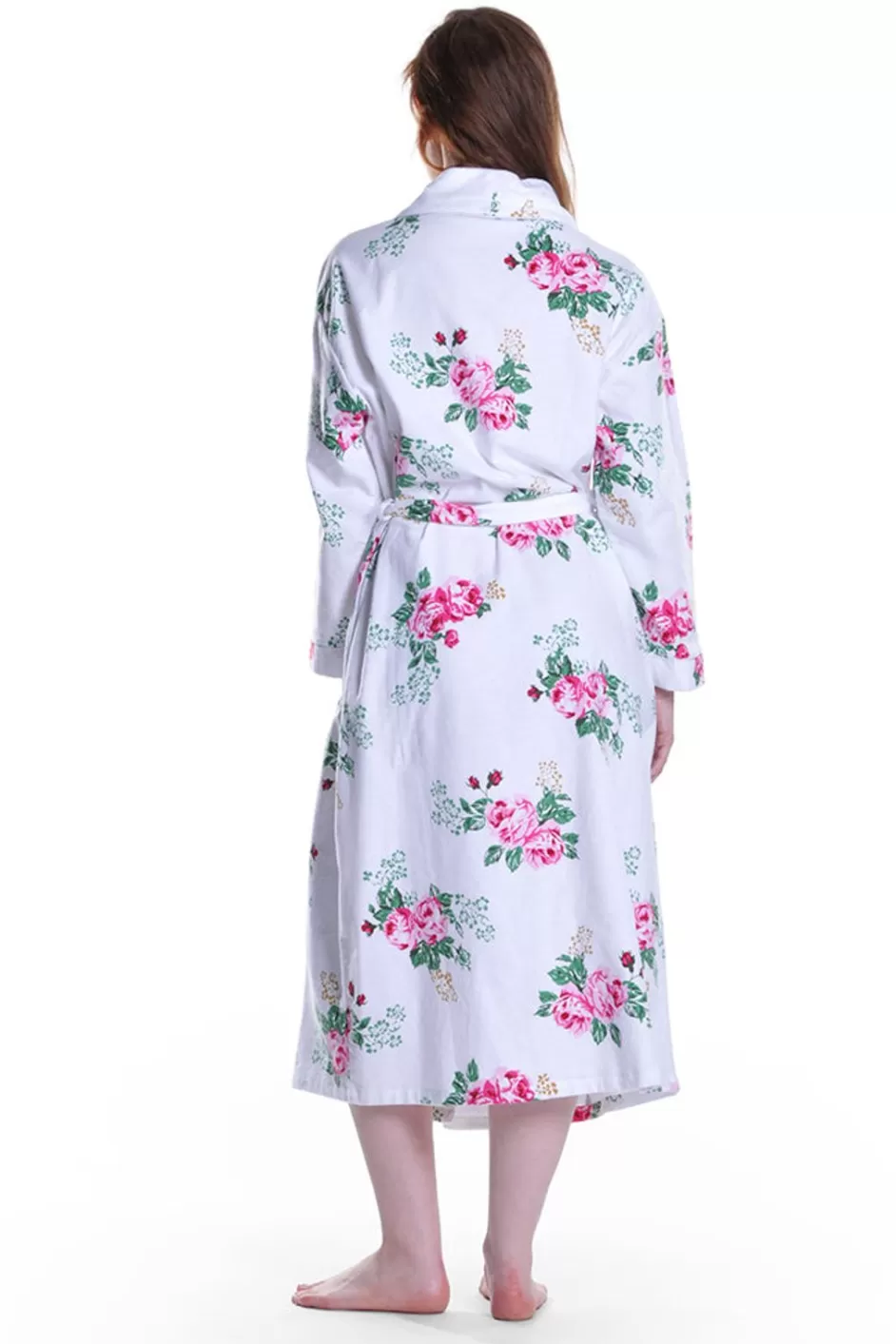 Fashion Flannel Floral Robe Robes