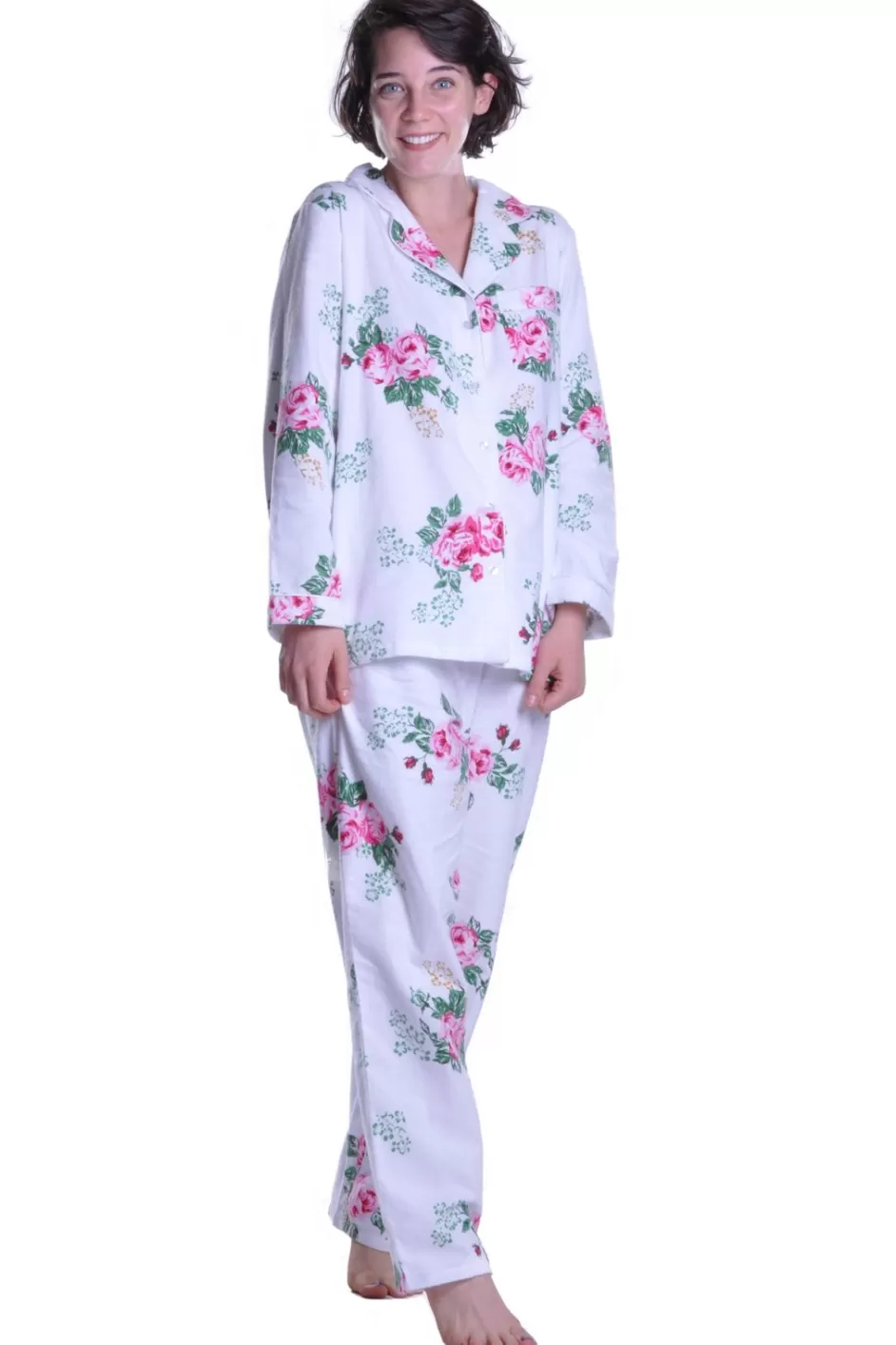 Flash Sale Flannel Print Pajama Set Pajamas