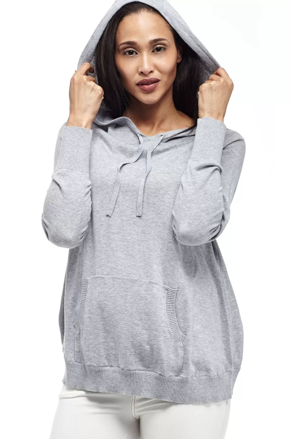 Flash Sale La Cera Drawstring Hooded Pullover Sweater Sweaters