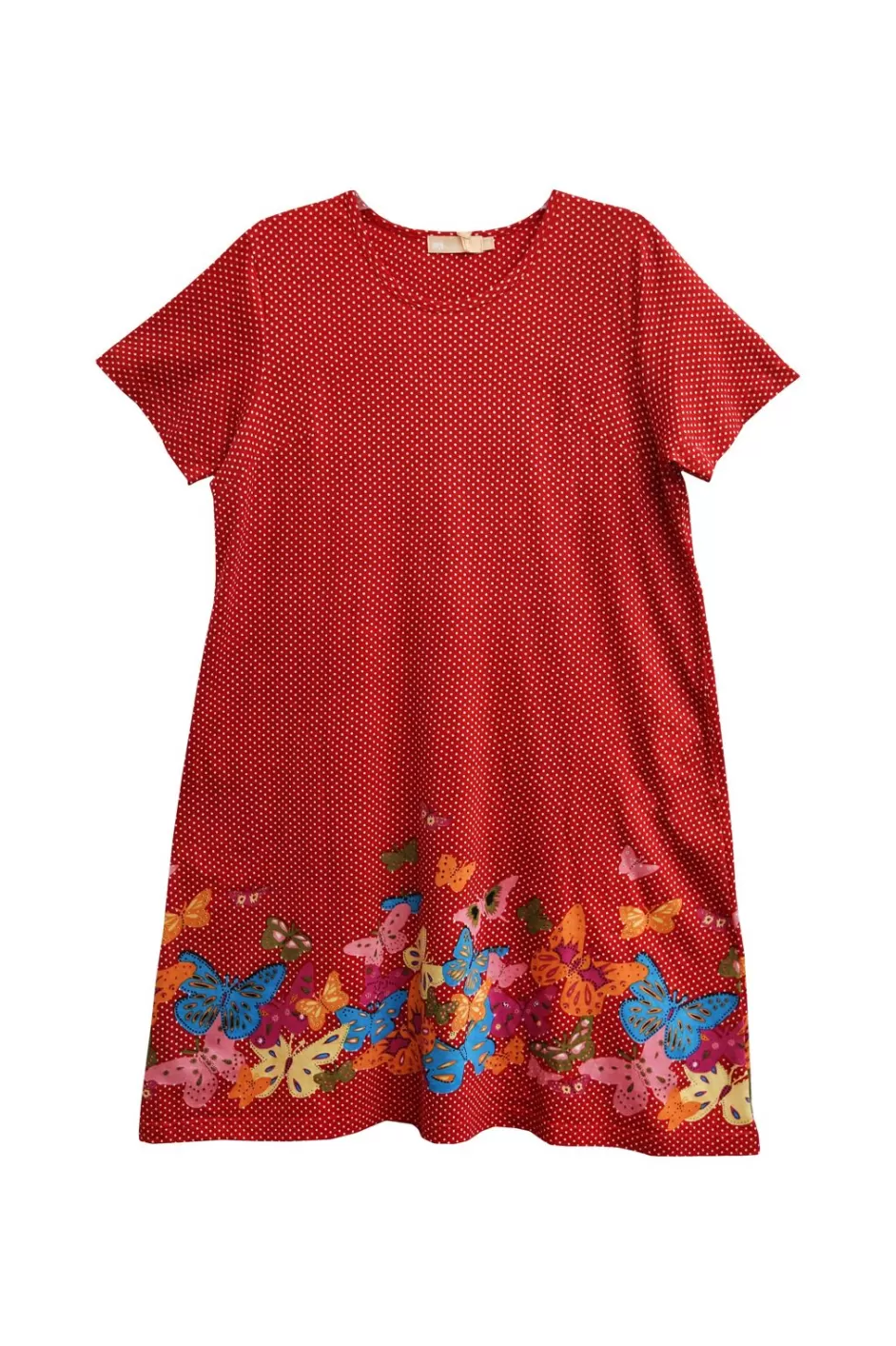 Best Sale La Cera Novelty Floral Butterfly Print Short Sleeve Plus Size Dress Plus Dresses