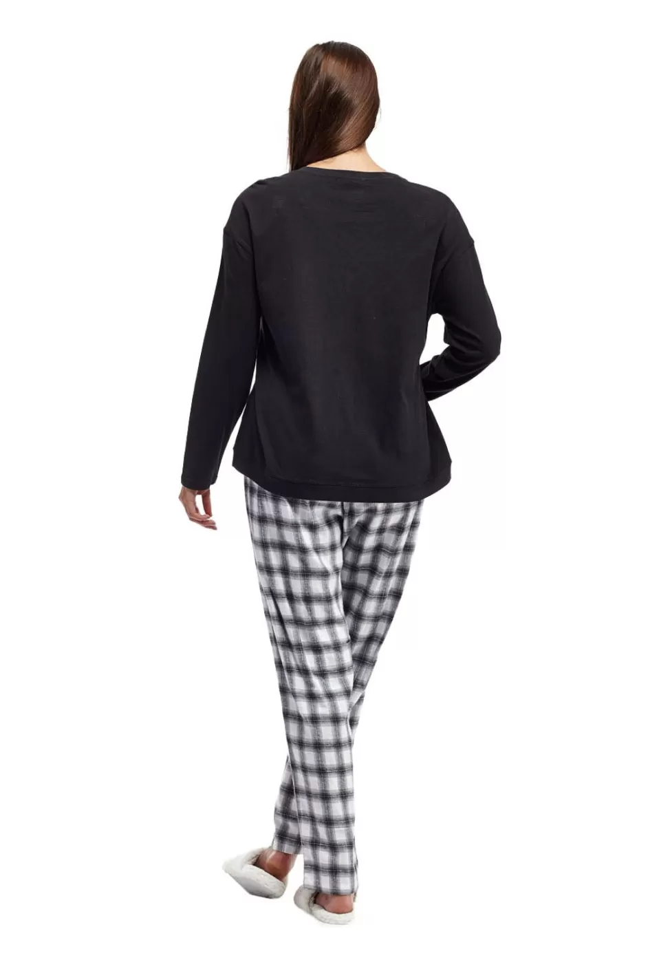 Cheap La Cera Plaid Pajama Set Pajamas