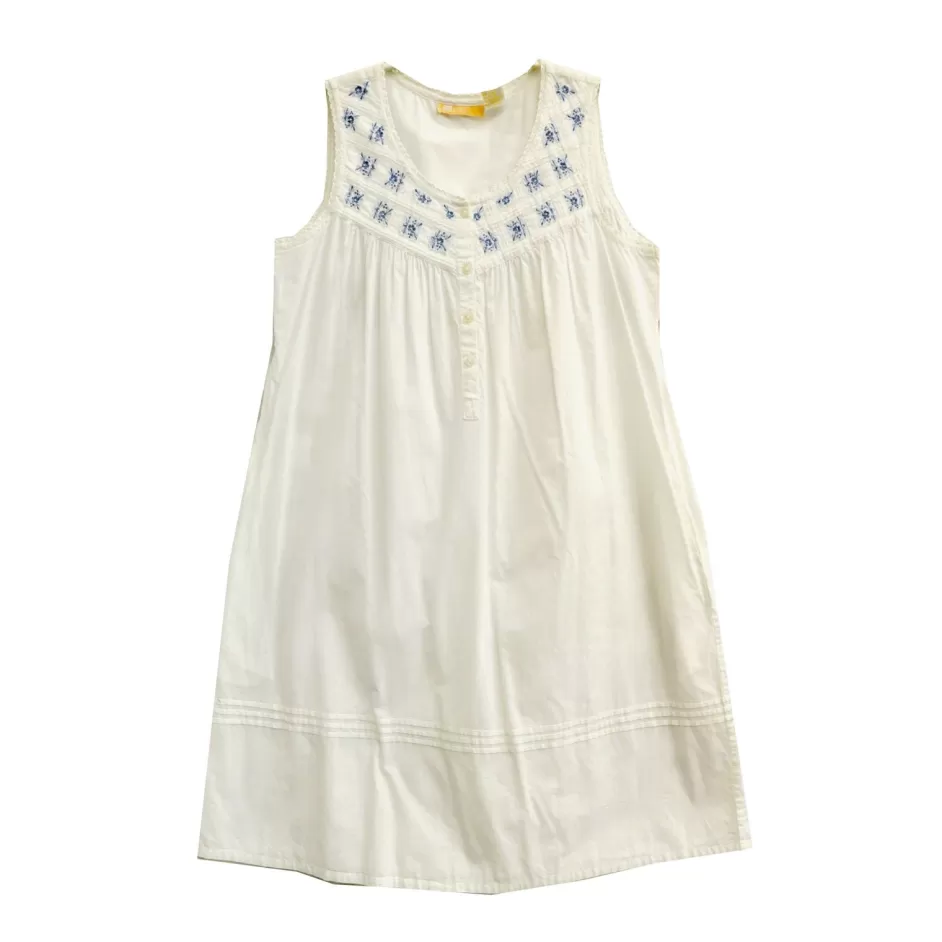 Best La Cera Plus Size Lattice Yoke Chemise With Embroidery Plus Sleepwear