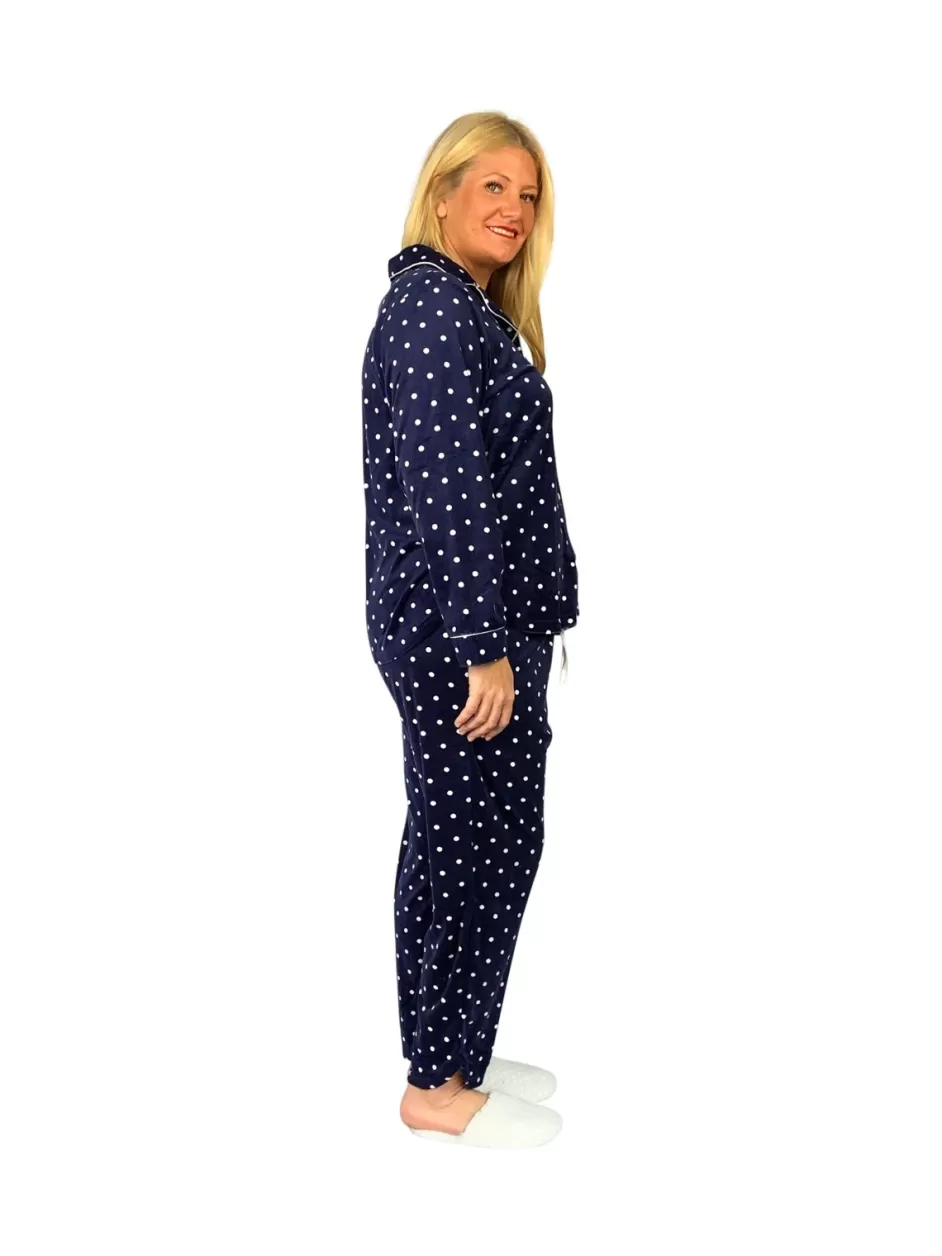 Hot La Cera Plus Size Sheered Minky Fleece Pj Set Pajamas