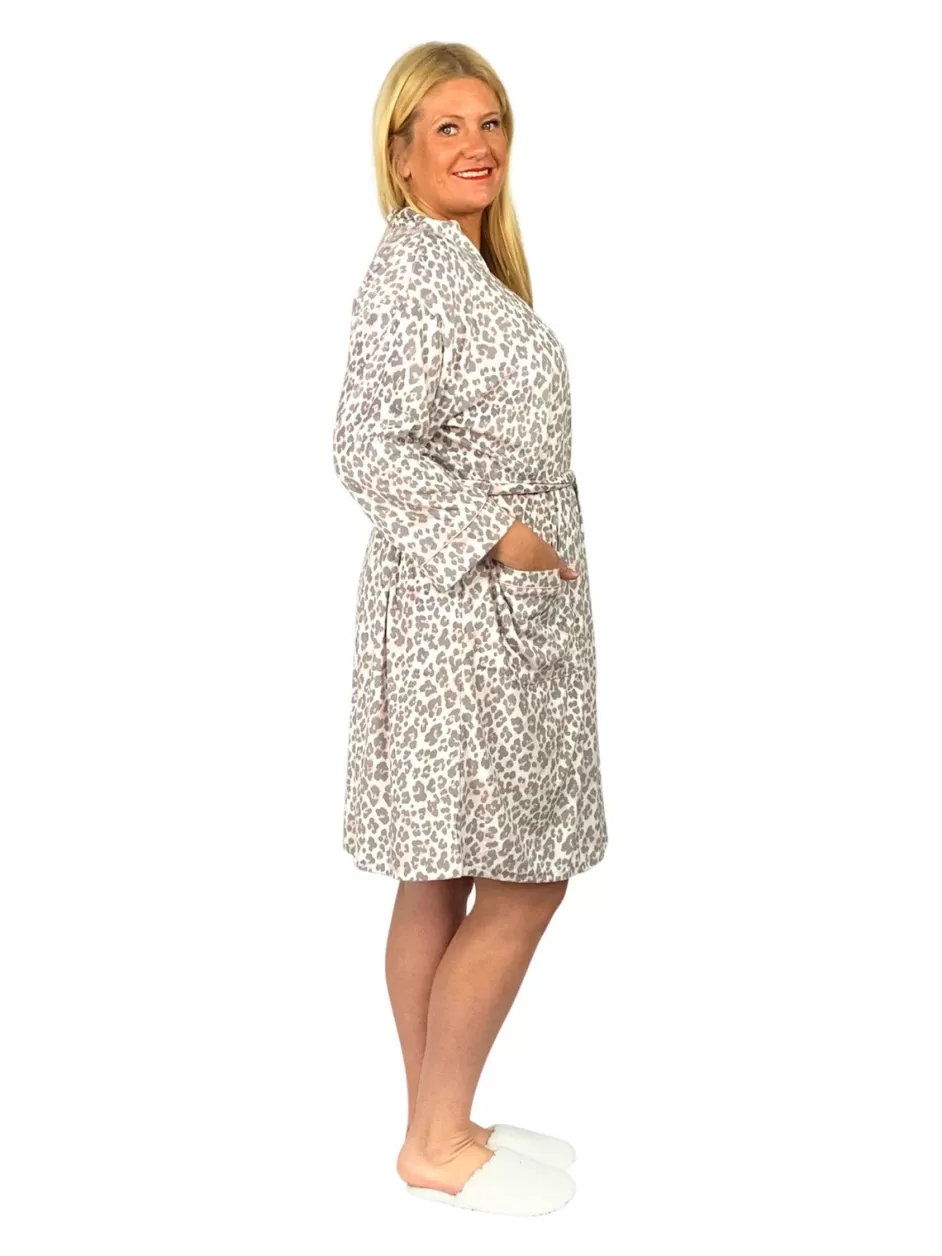 Shop La Cera Plus Size Silky Shee Minky Kimono Robe Robes