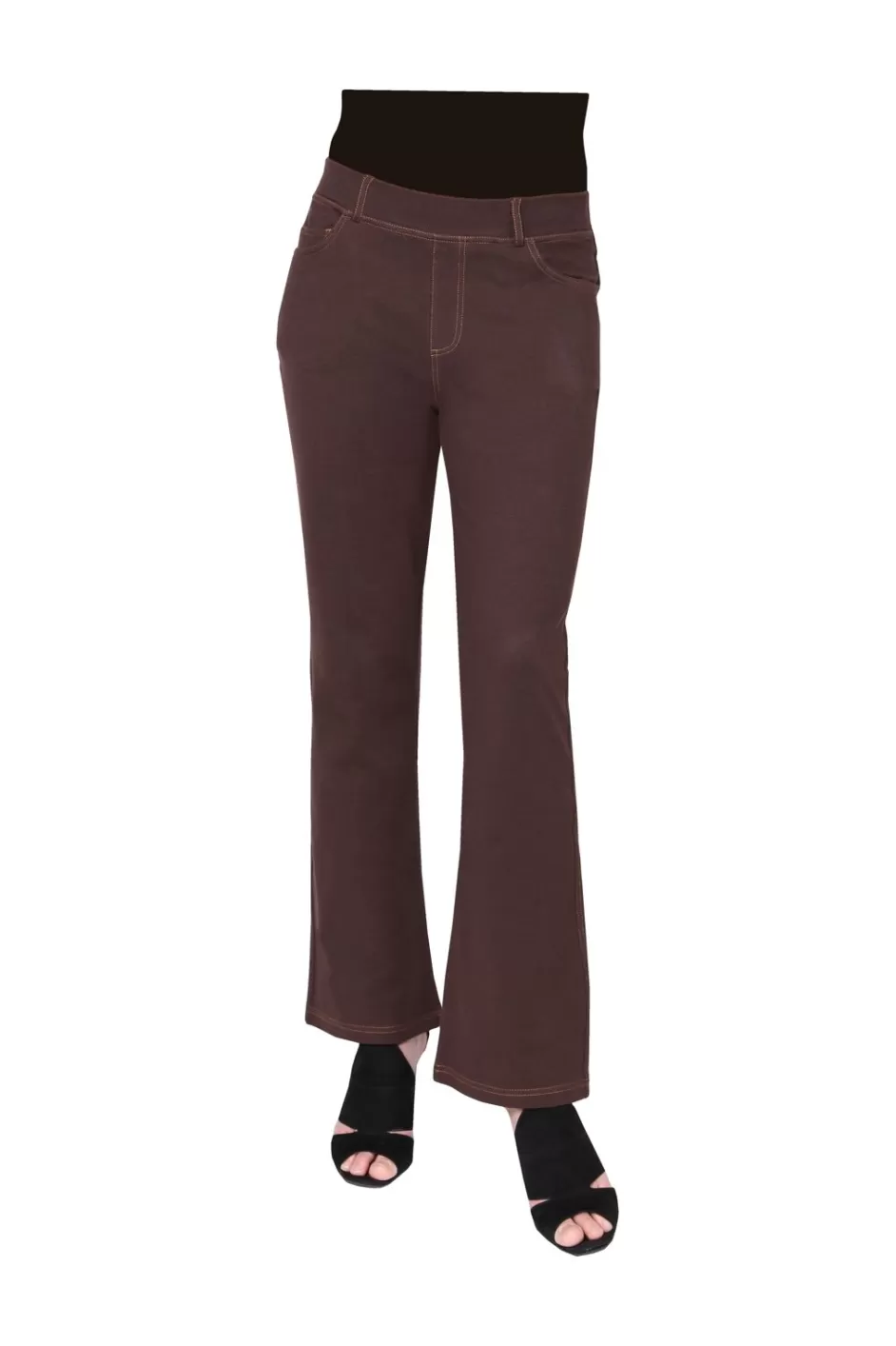 Cheap La Cera Stretch Knit Boot Cut Pant Bottoms