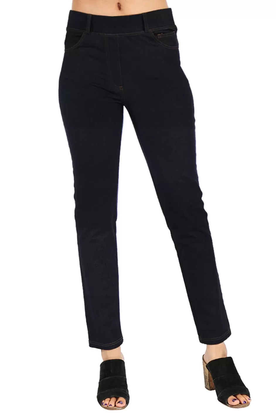 Shop La Cera Stretch Knit Jegging Bottoms