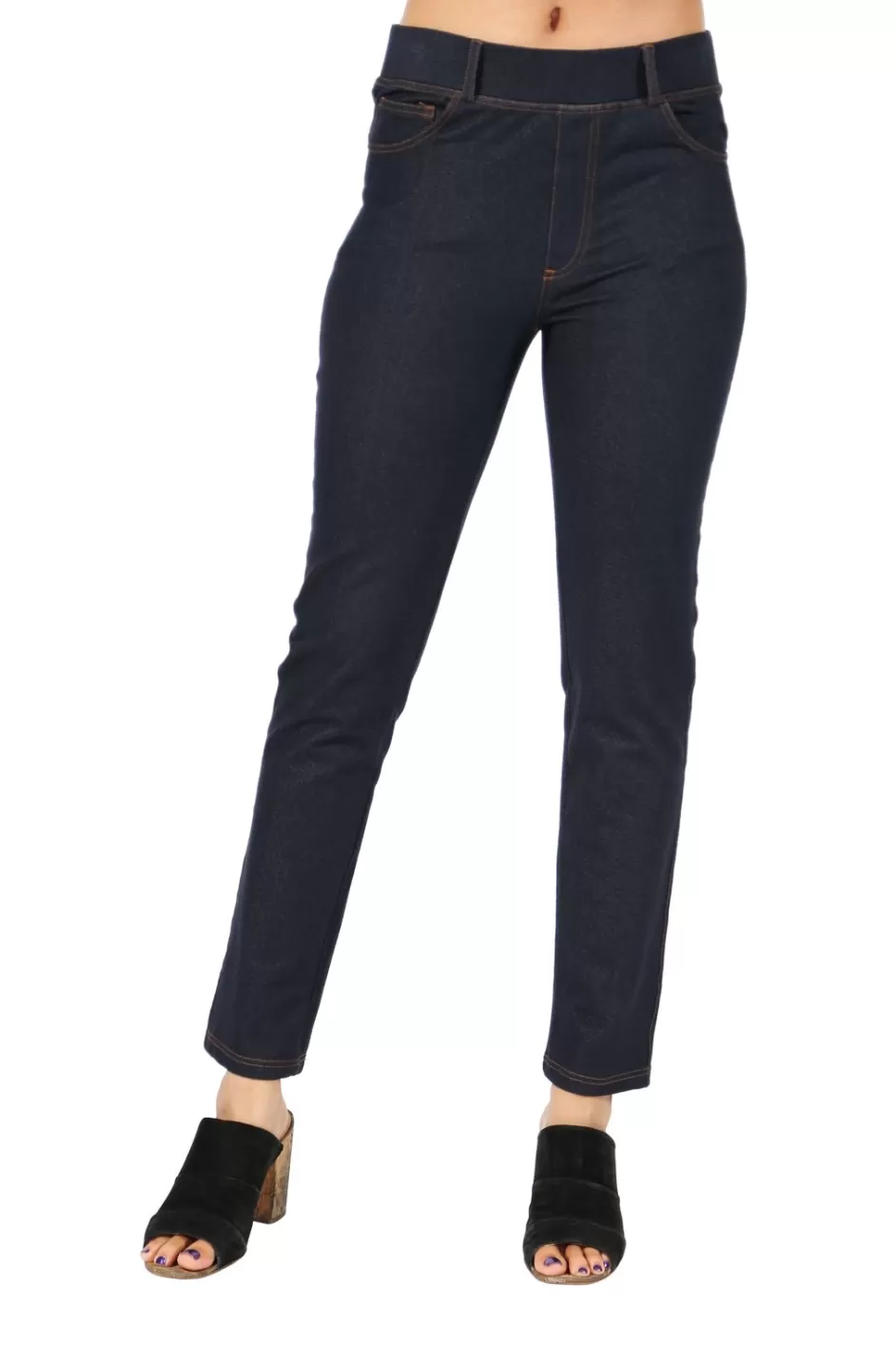 Shop La Cera Stretch Knit Jegging Bottoms