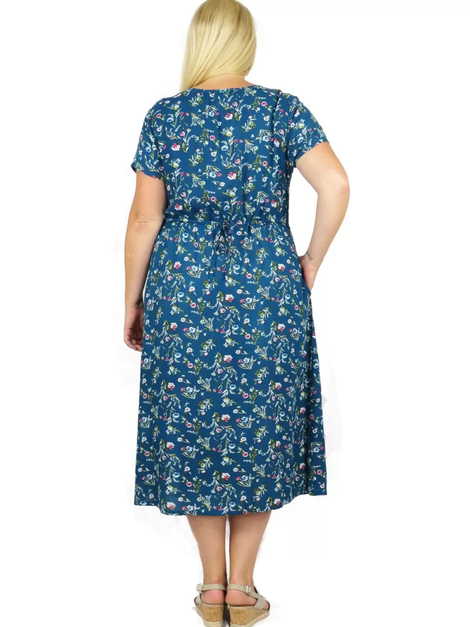 Best Plus Size La Cera Button Front Short Sleeve Dress Plus Dresses