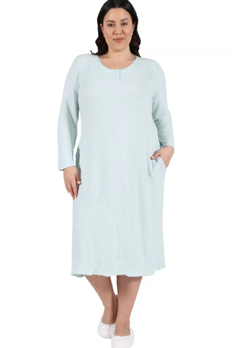 Best Sale The Comfort Collection Plus Size Snap Gown Plus Comfortwear