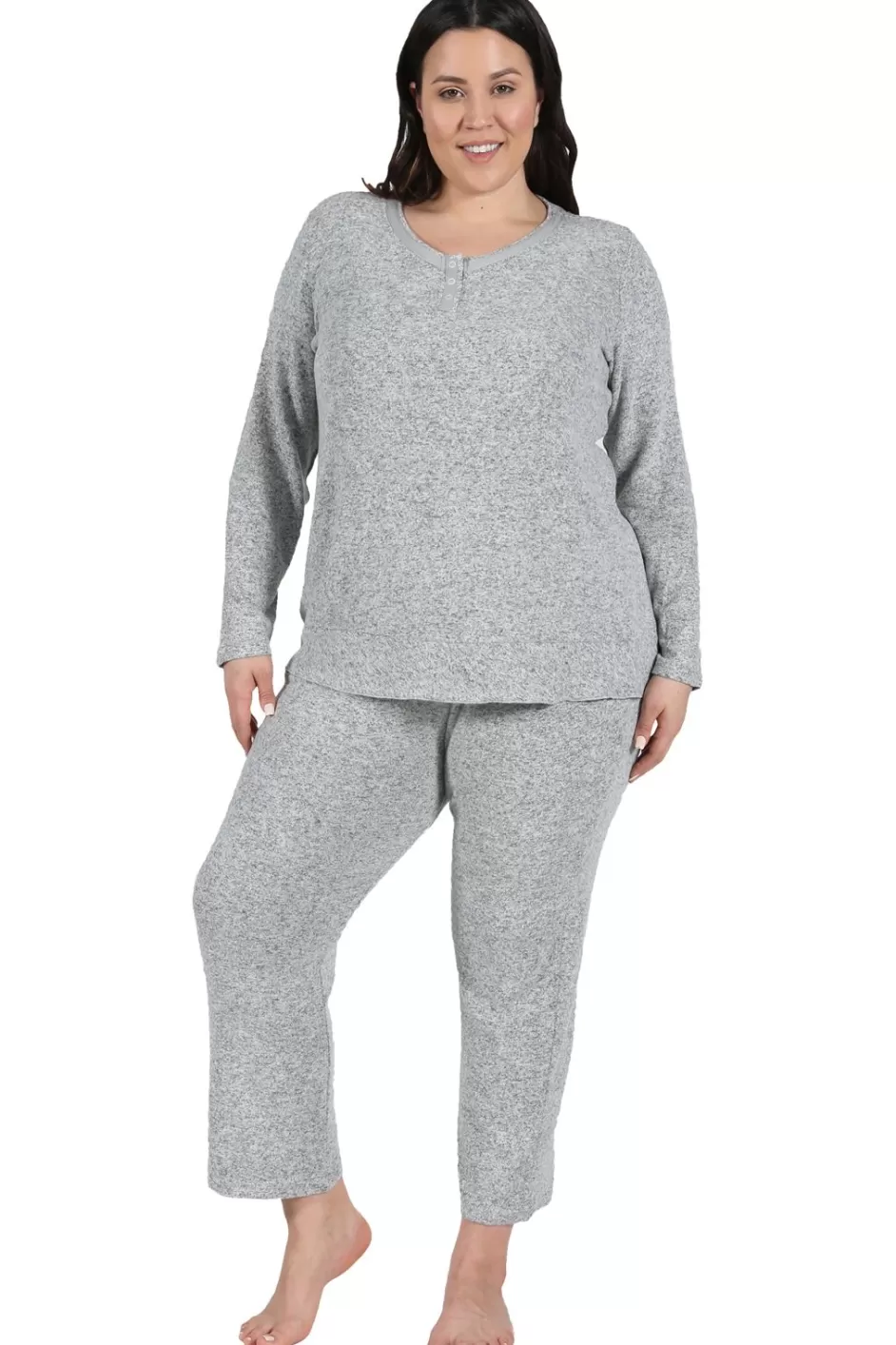 Best The Comfort Collection Plus Size Snap Pj Set Plus Comfortwear