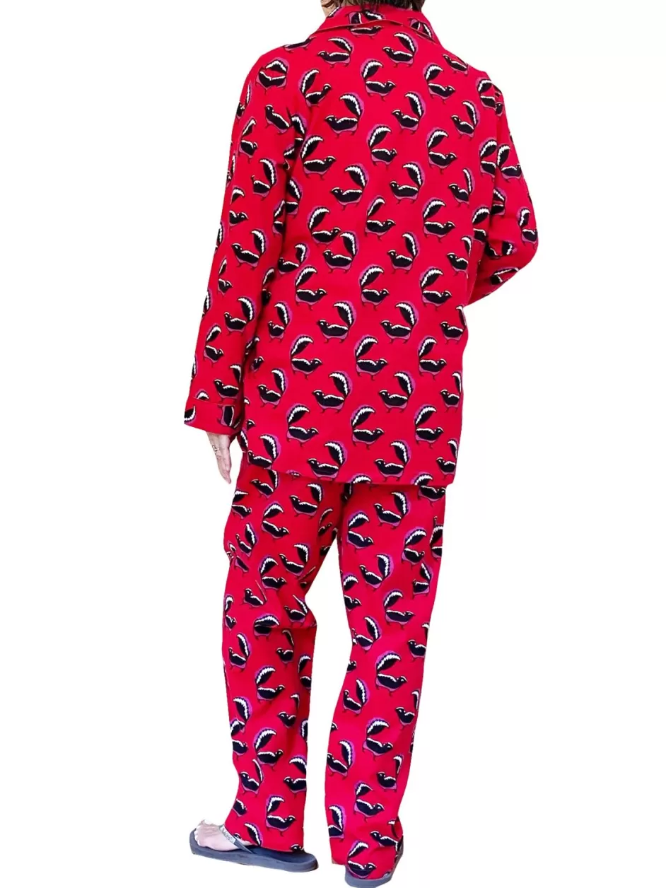 Best Sale Whimsical Skunk Flannel Pajamas Set Pajamas